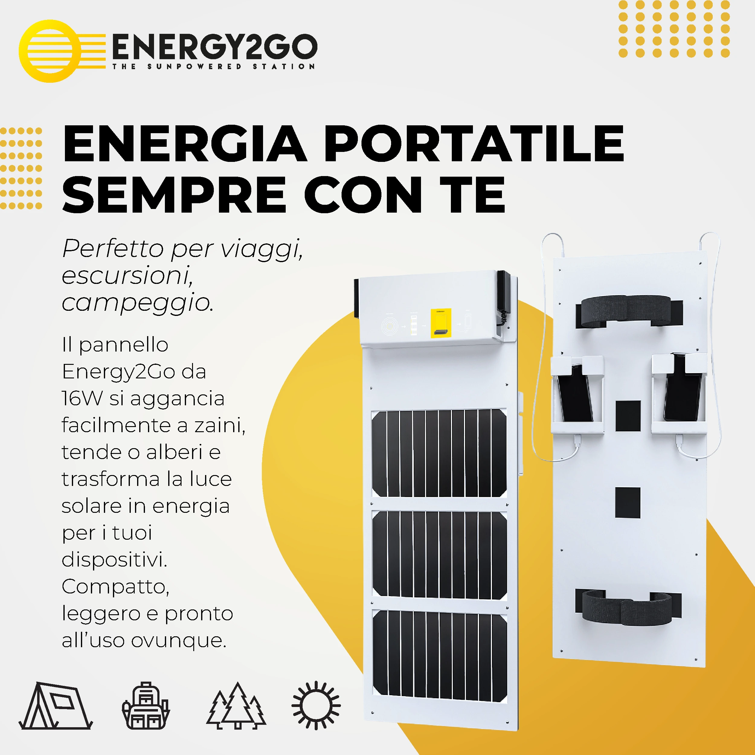 Pannello Ricarica Solare Smartphone - immagine 2